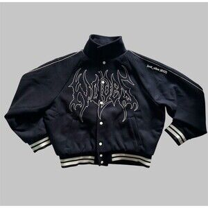 Darc Sport Until Valhalla Roxy Box Cut Letterman Varsity Jacket Men’s XL NWT